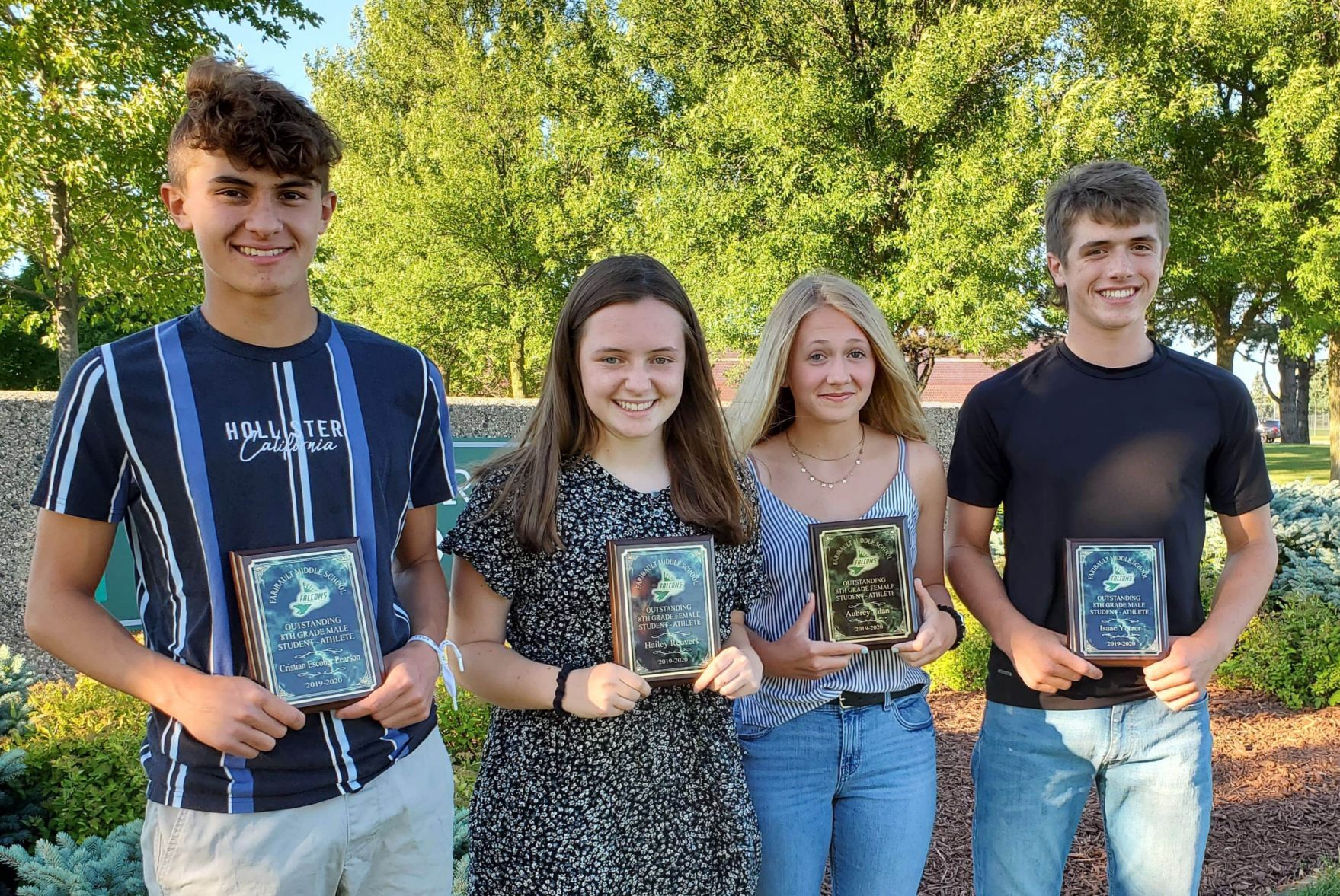 FMS 8th grade outstanding student athletes